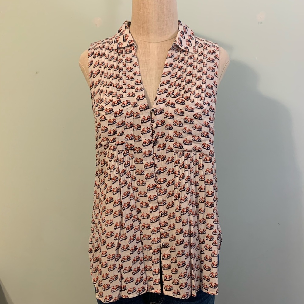 Anthropologie 52 Conversations Bicycle Tank